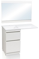 Style Line Мебель для ванной Даллас 110 Люкс L, белая PLUS	